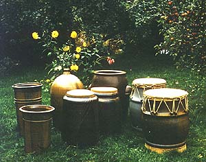 Gruppe, 1980 – 1990, gedreht, Engobe